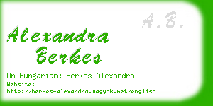 alexandra berkes business card
